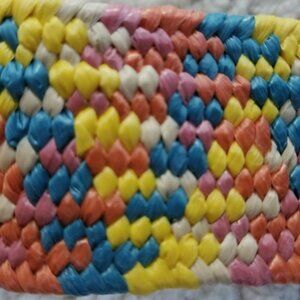 Forever 21 multicolor braided stretch belt junior's size S/M